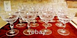 Vintage ORREFORS RIO CRYSTAL WINE GLASSES 23 Piece SET