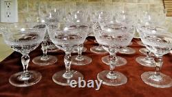 Vintage ORREFORS RIO CRYSTAL WINE GLASSES 23 Piece SET