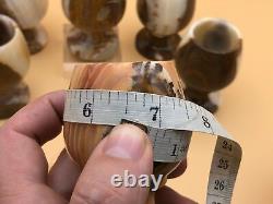 Vintage Onyx Wine Glasses Set 6pcs for Christmas Gift and Home Décor Brand
