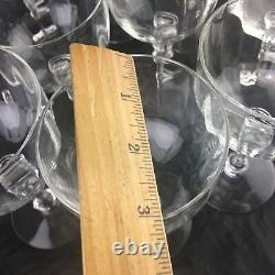 Vintage Optic Ball Stem Wine/cocktail Glass Set10 Stemware Glassware Drinkware
