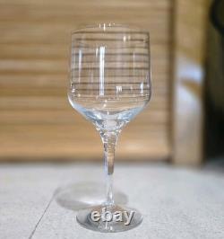 Vintage Orrefors Crystal Rhapsody Clear Claret Wine Glasses 5 White, 7 Red