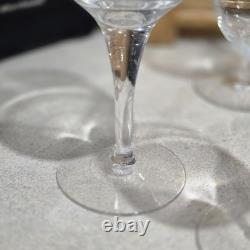 Vintage Orrefors Crystal Rhapsody Clear Claret Wine Glasses 5 White, 7 Red