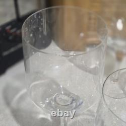 Vintage Orrefors Crystal Rhapsody Clear Claret Wine Glasses 5 White, 7 Red