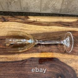 Vintage Pier 1 Imports Amber Iridescent Wine Glasses (Set of 7)