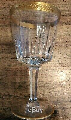 Vintage RARE Gold Rim Glasses 12 water 12 wine 12 champagne BEAUTIFUL