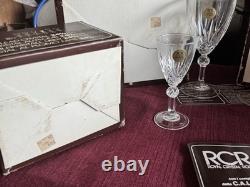 Vintage RCR Royal Crystal Rock Linea Gala 24pc Lead Crystal Stemware Set Italy