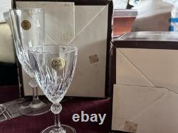 Vintage RCR Royal Crystal Rock Linea Gala 24pc Lead Crystal Stemware Set Italy