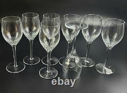 Vintage RGS17 by Rogaska Wine Glasses Set of 8 7 3/4 Marked