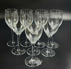 Vintage RGS17 by Rogaska Wine Glasses Set of 8 7 3/4 Marked