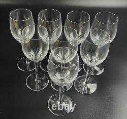 Vintage RGS17 by Rogaska Wine Glasses Set of 8 7 3/4 Marked