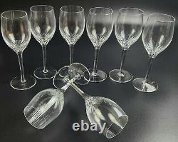 Vintage RGS17 by Rogaska Wine Glasses Set of 8 7 3/4 Marked