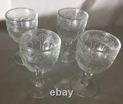Vintage Ralph Lauren crystal Wine glass set of 4 goblet