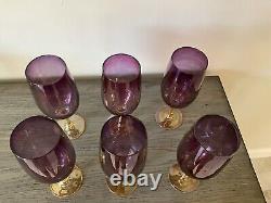 Vintage Rare French Wine/Water Glasses From France By Luminarc Hand Blown
