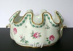 Vintage Richard Ginori Porcelain Glasses Wine Cooler Bowl Vase Roses Decoration