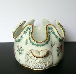 Vintage Richard Ginori Porcelain Glasses Wine Cooler Bowl Vase Roses Decoration