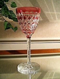 Vintage Roemer Wine Glass Crystal Val St. Lambert Gevaert Carlton Cranberry