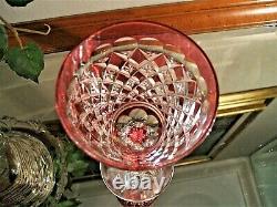 Vintage Roemer Wine Glass Crystal Val St. Lambert Gevaert Carlton Cranberry