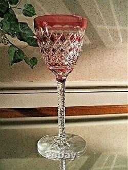 Vintage Roemer Wine Glass Crystal Val St. Lambert Gevaert Carlton Cranberry