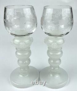 Vintage Roemer Wine Glasses Set of 6 Multicolor Stemware