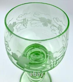 Vintage Roemer Wine Glasses Set of 6 Multicolor Stemware