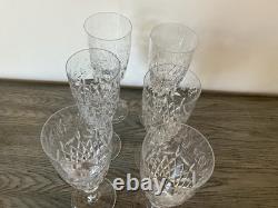 Vintage Rogaska Gallia Crystal Water Or Wine Glasses Set Of Six 9.5 New