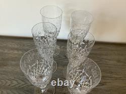 Vintage Rogaska Gallia Crystal Water Or Wine Glasses Set Of Six 9.5 New