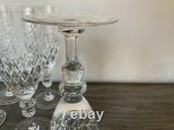 Vintage Rogaska Gallia Crystal Water Or Wine Glasses Set Of Six 9.5 New
