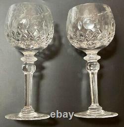 Vintage Rogaska Gallia Wine Hock Glasses. Set Of Two