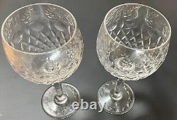 Vintage Rogaska Gallia Wine Hock Glasses. Set Of Two