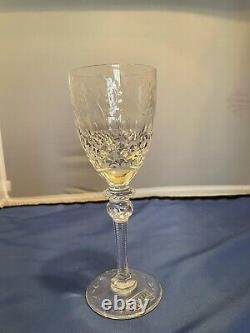 Vintage Rogaska Queen Cut Crystal Gallia Water Wine Glasses Set Of 6