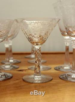 Vintage Romance Fostoria Glasses Set of 14