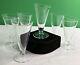 Vintage SET 6 Carlo Moretti CARTOCCIO WINE GLASSES Murano Crystal MCM Clear 5.5
