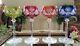 Vintage SET OF (4) Val St Lambert Multi Color Cut to Clear Crystal Wine Goblets