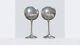 Vintage SIlver Wine Glasses Marked KI ITALY