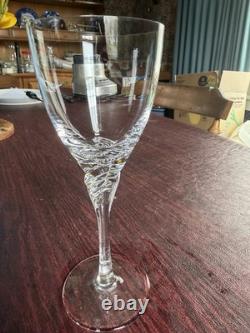 Vintage SPIEGELAU Handblown Crystal Wine Glasses Giselle Line Set of 10
