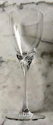 Vintage SPIEGELAU Handblown Crystal Wine Glasses Giselle Line Set of 6