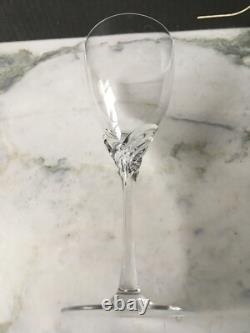 Vintage SPIEGELAU Handblown Crystal Wine Glasses Giselle Line Set of 6