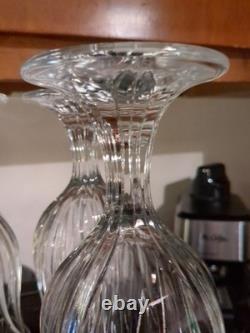 Vintage Set 5 Beautiful Cristal D'Arques Pompano Tulip Clear Glass Water Goblets