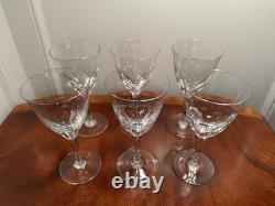 Vintage Set 6 BACCARAT CRYSTAL Zurich 5 oz. Port Wine Glasses 5-7/8 Tall France