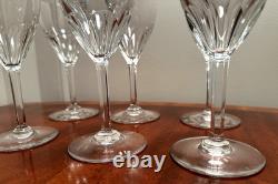 Vintage Set 6 BACCARAT CRYSTAL Zurich 5 oz. Port Wine Glasses 5-7/8 Tall France