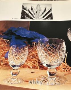 Vintage Set 6 WATERFORD CRYSTAL Donegal 5.25 Water Goblets Wine Glasses IRELAND