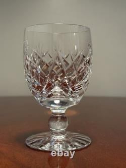 Vintage Set 6 WATERFORD CRYSTAL Donegal 5.25 Water Goblets Wine Glasses IRELAND