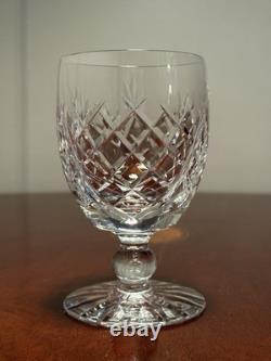 Vintage Set 6 WATERFORD CRYSTAL Donegal 5.25 Water Goblets Wine Glasses IRELAND