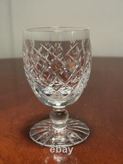 Vintage Set 6 WATERFORD CRYSTAL Donegal 5.25 Water Goblets Wine Glasses IRELAND