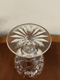 Vintage Set 6 WATERFORD CRYSTAL Donegal 5.25 Water Goblets Wine Glasses IRELAND