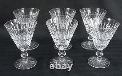 Vintage Set 6 Waterford Tramore Claret Crystal Wine Glasses 5 1/8