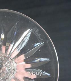 Vintage Set 6 Waterford Tramore Claret Crystal Wine Glasses 5 1/8