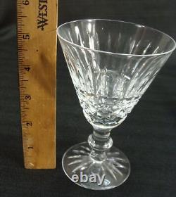 Vintage Set 6 Waterford Tramore Claret Crystal Wine Glasses 5 1/8