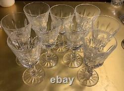 Vintage Set 9 WATERFORD CRYSTAL Kenmare 6-inch/4 oz Claret Wine Glasses IRELAND