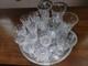 Vintage Set 9 Wine Cristal D' Arques Goblets And Libbey Wine Glasses On Tray